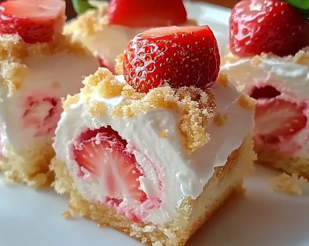 Sweet Strawberry Shortcake Cheesecake Rolls