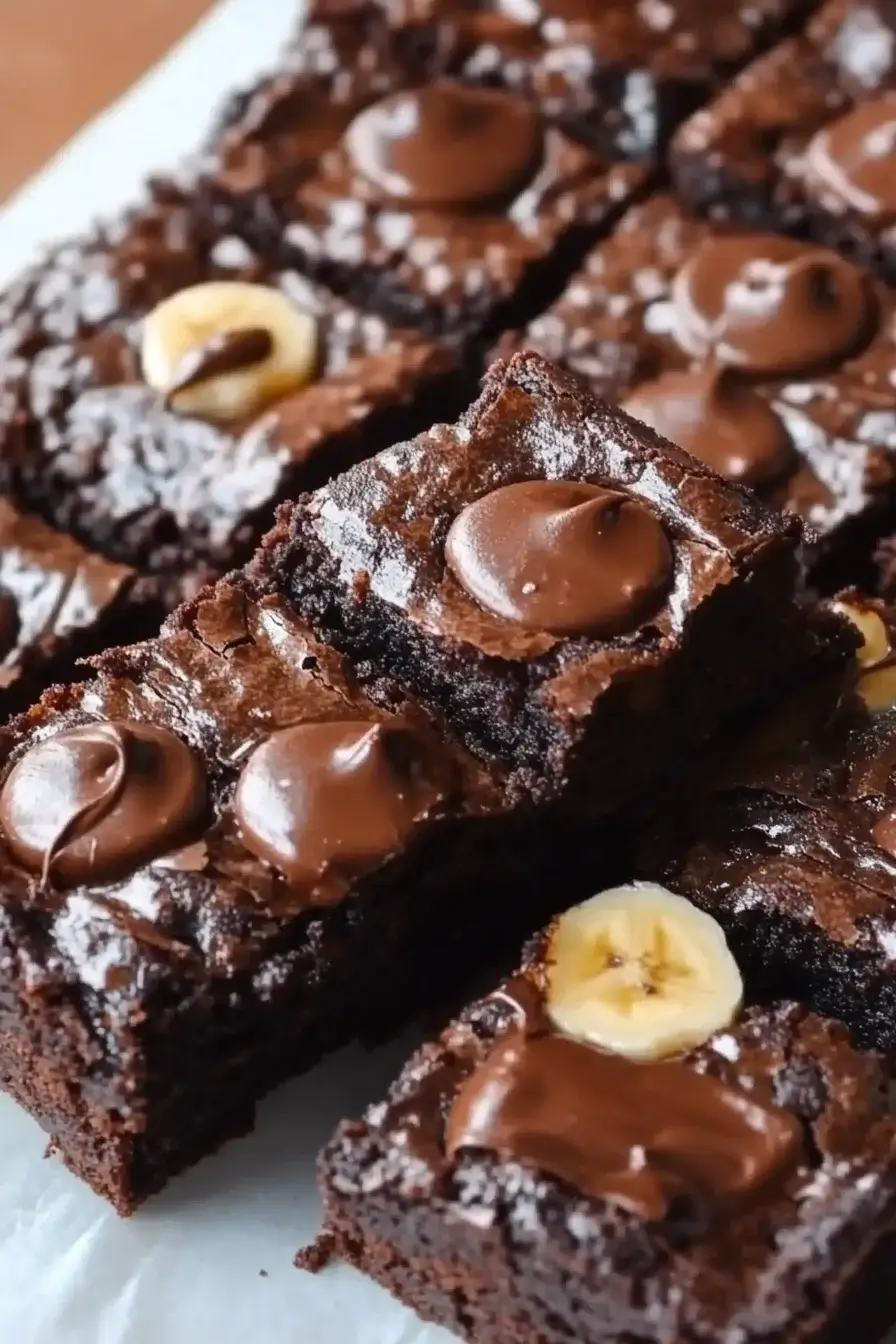 3 ingredient Banana Brownies