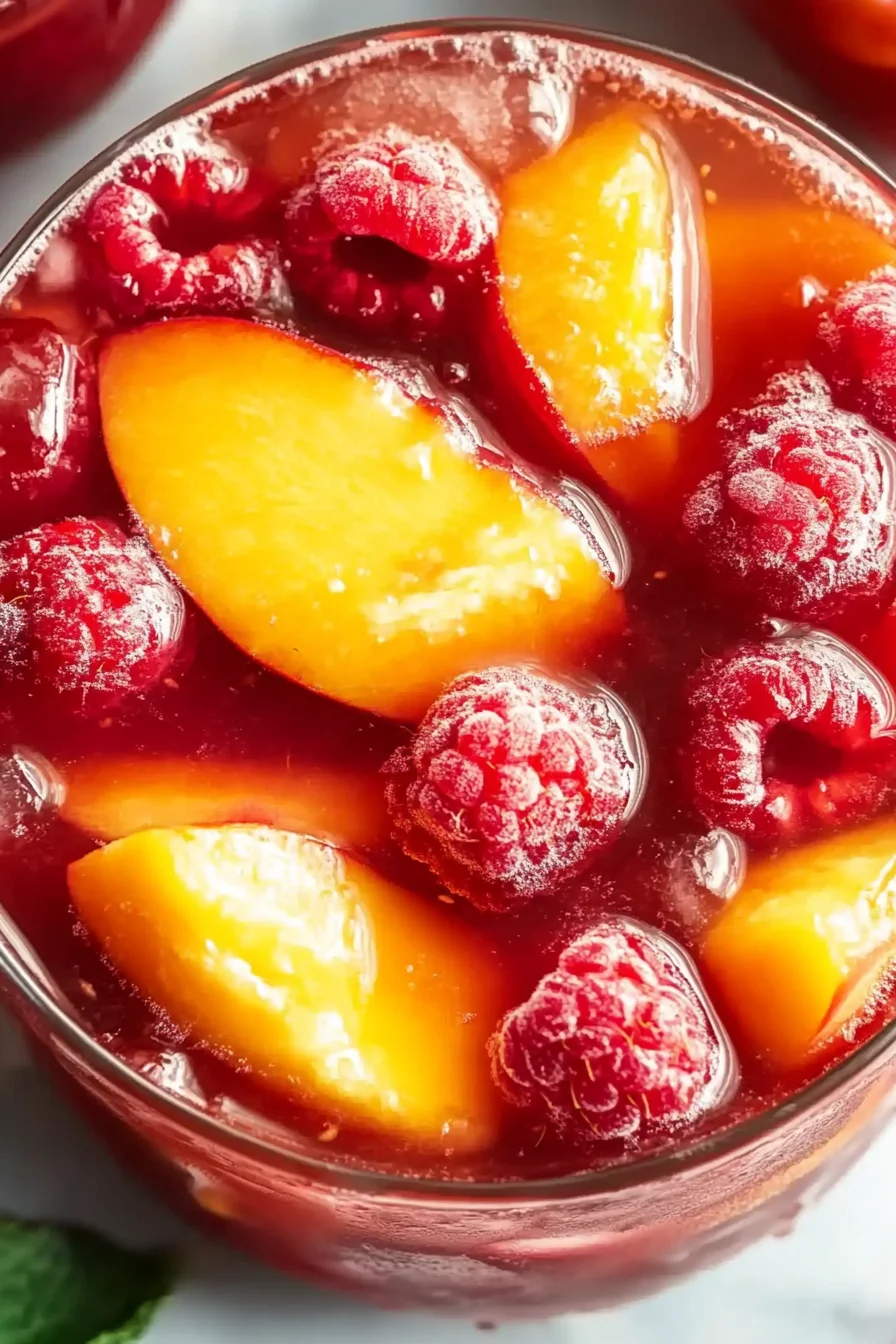 Bellini Peach Raspberry Iced Tea