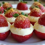 Best Cheesecake Deviled Strawberries