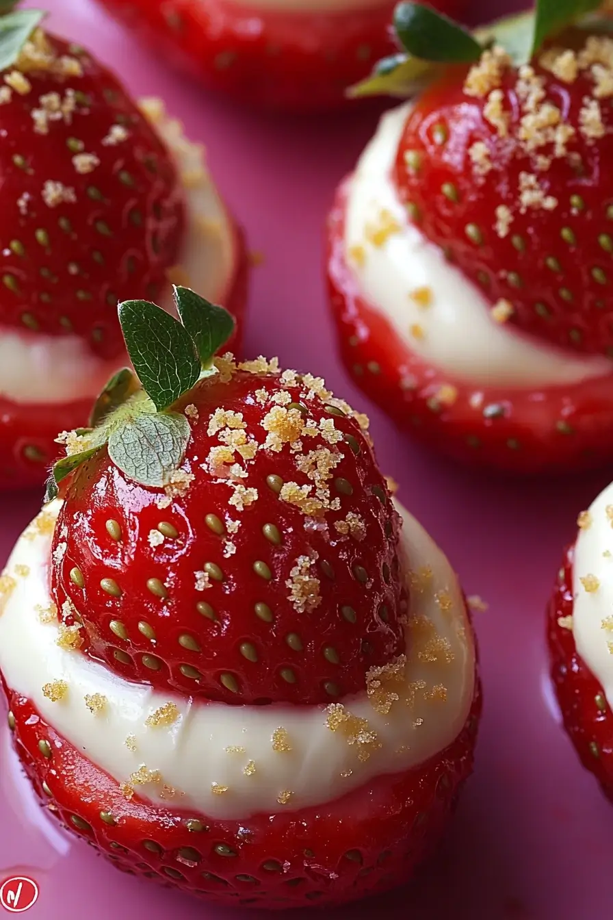 Best Cheesecake Deviled Strawberries