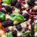 Blackberry Basil Ricotta Pizza
