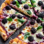 Blackberry Basil Ricotta Pizza