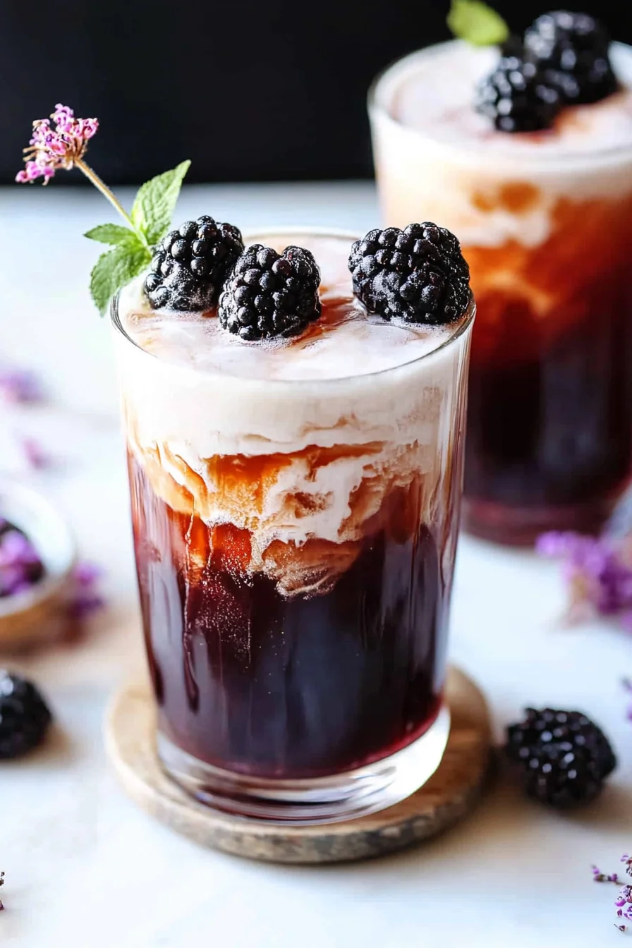 Blackberry Tea Iced Tea Latte