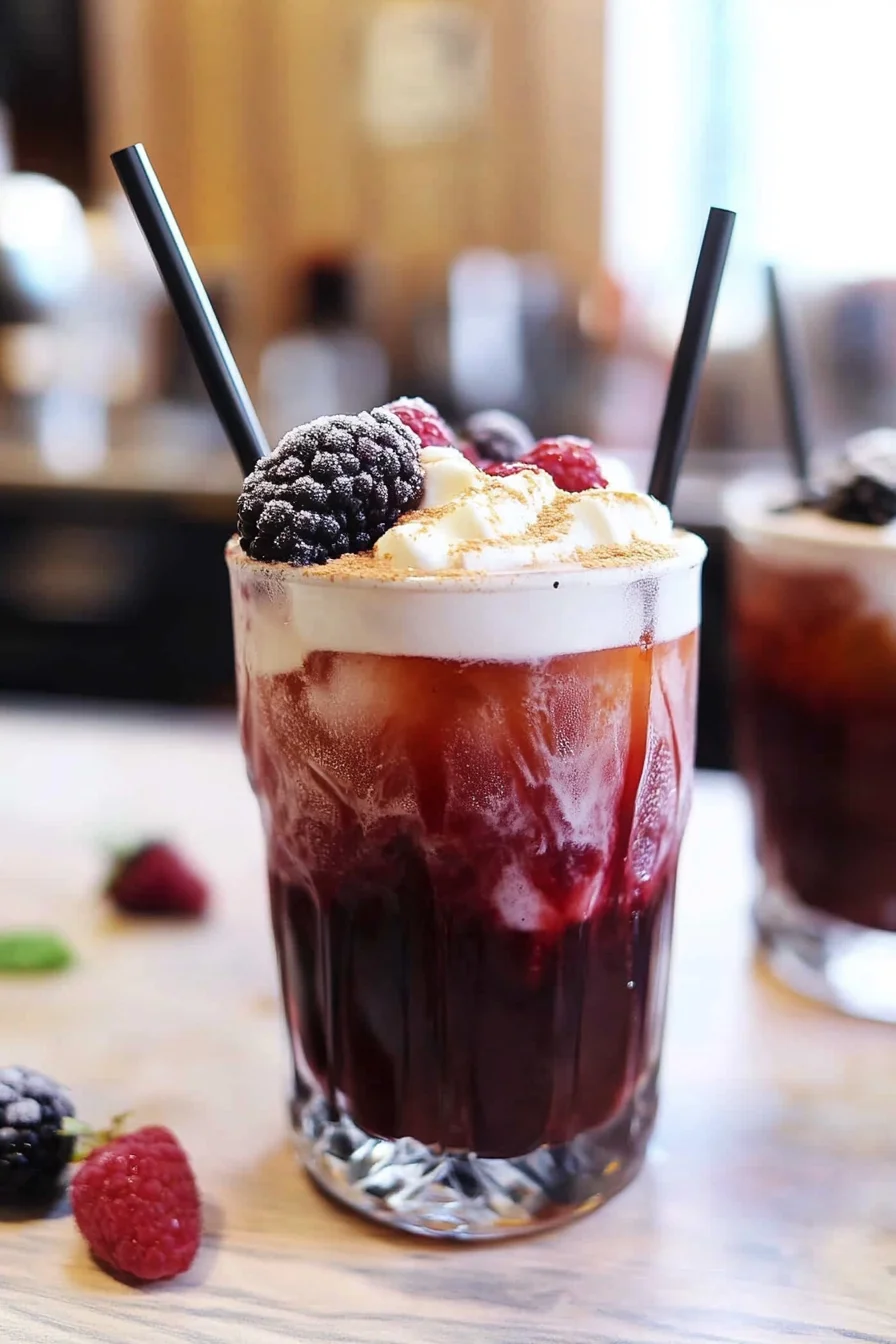 Blackberry Tea Iced Tea Latte