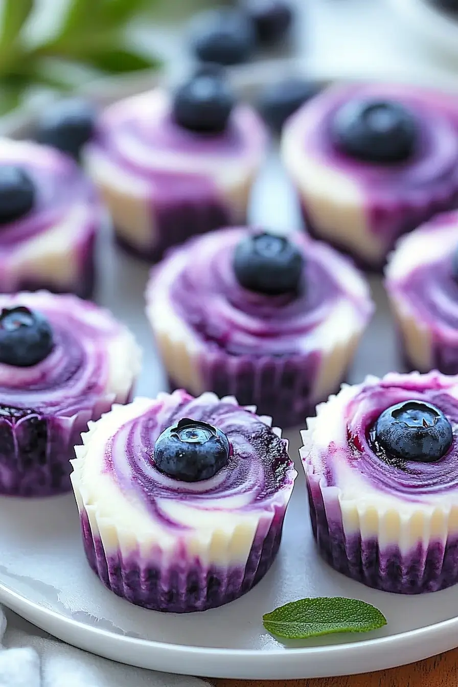 Blueberry Swirl Yogurt Bites