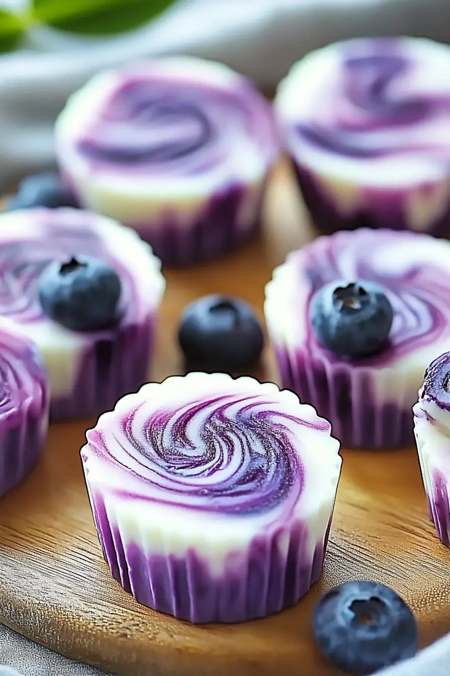 Blueberry Swirl Yogurt Bites