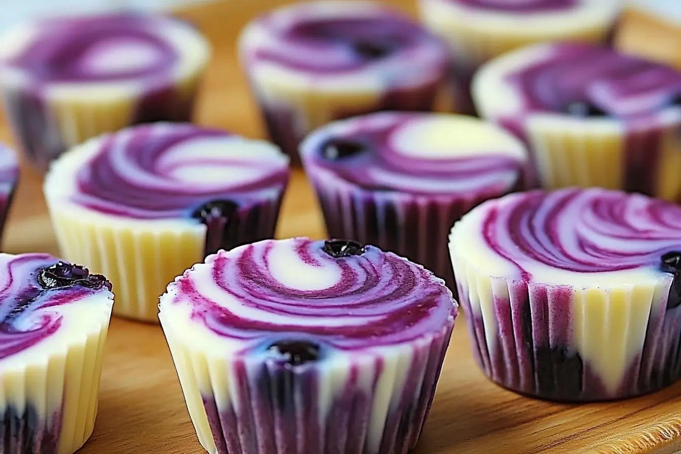 Blueberry Swirl Yogurt Bites