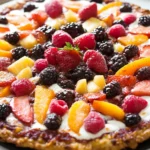 Breakfast Fruit and Yogurt Pizza
