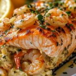Crab & Shrimp Stuffed Salmon