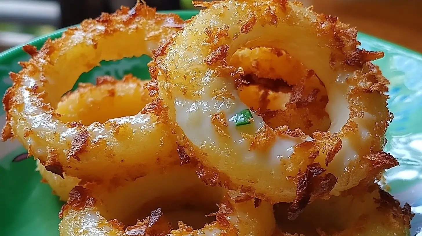 Crispy Fried Pina Colada Rings