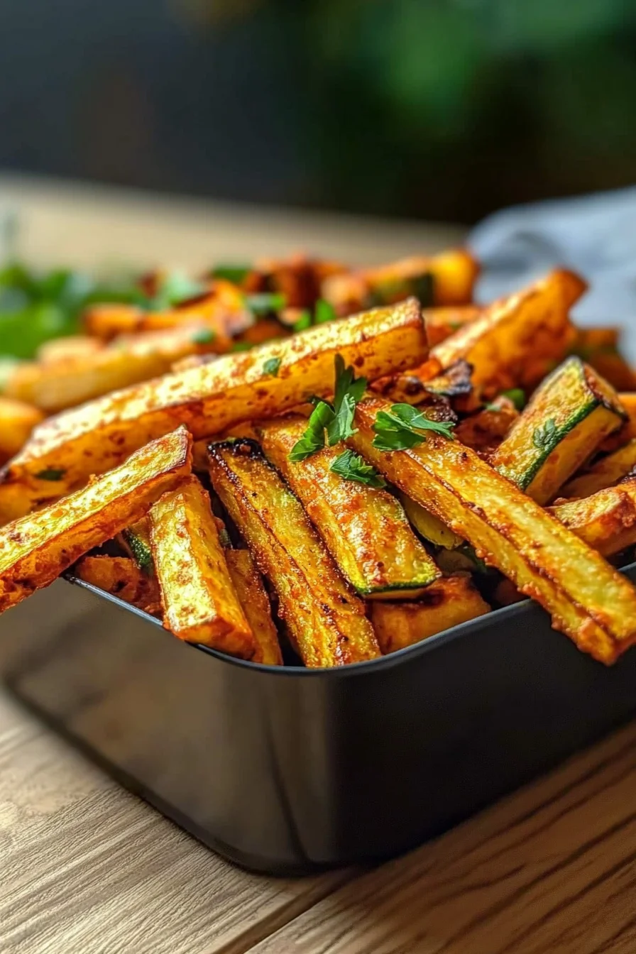 Low Calorie Air Fryer Zucchini Fries