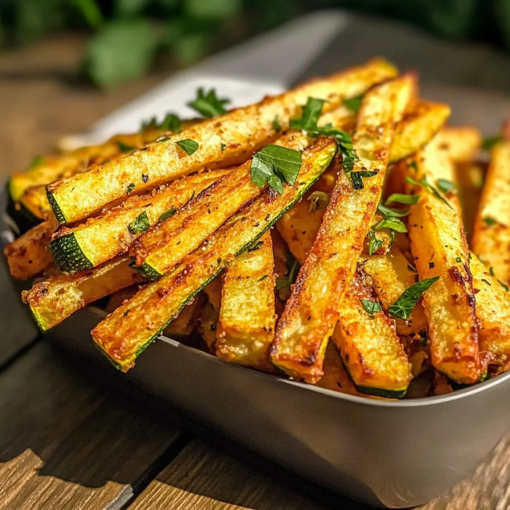 Low Calorie Air Fryer Zucchini Fries
