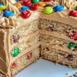 M&M’s Peanut Butter Cake with Peanut Butter Frosting