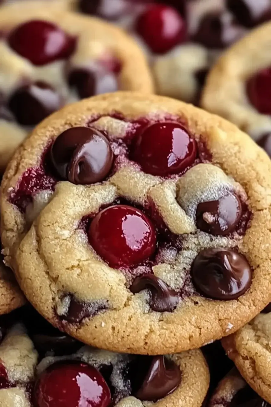 Maraschino Cherry Chocolate Chip Cookies