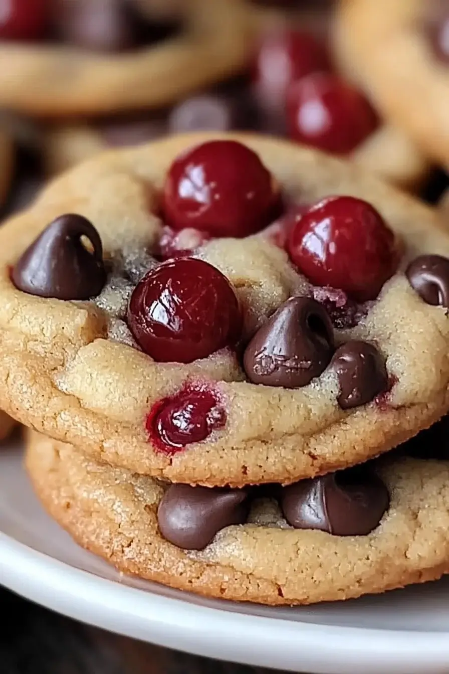 Maraschino Cherry Chocolate Chip Cookies