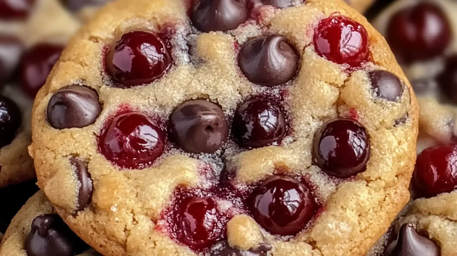 Maraschino Cherry Chocolate Chip Cookies