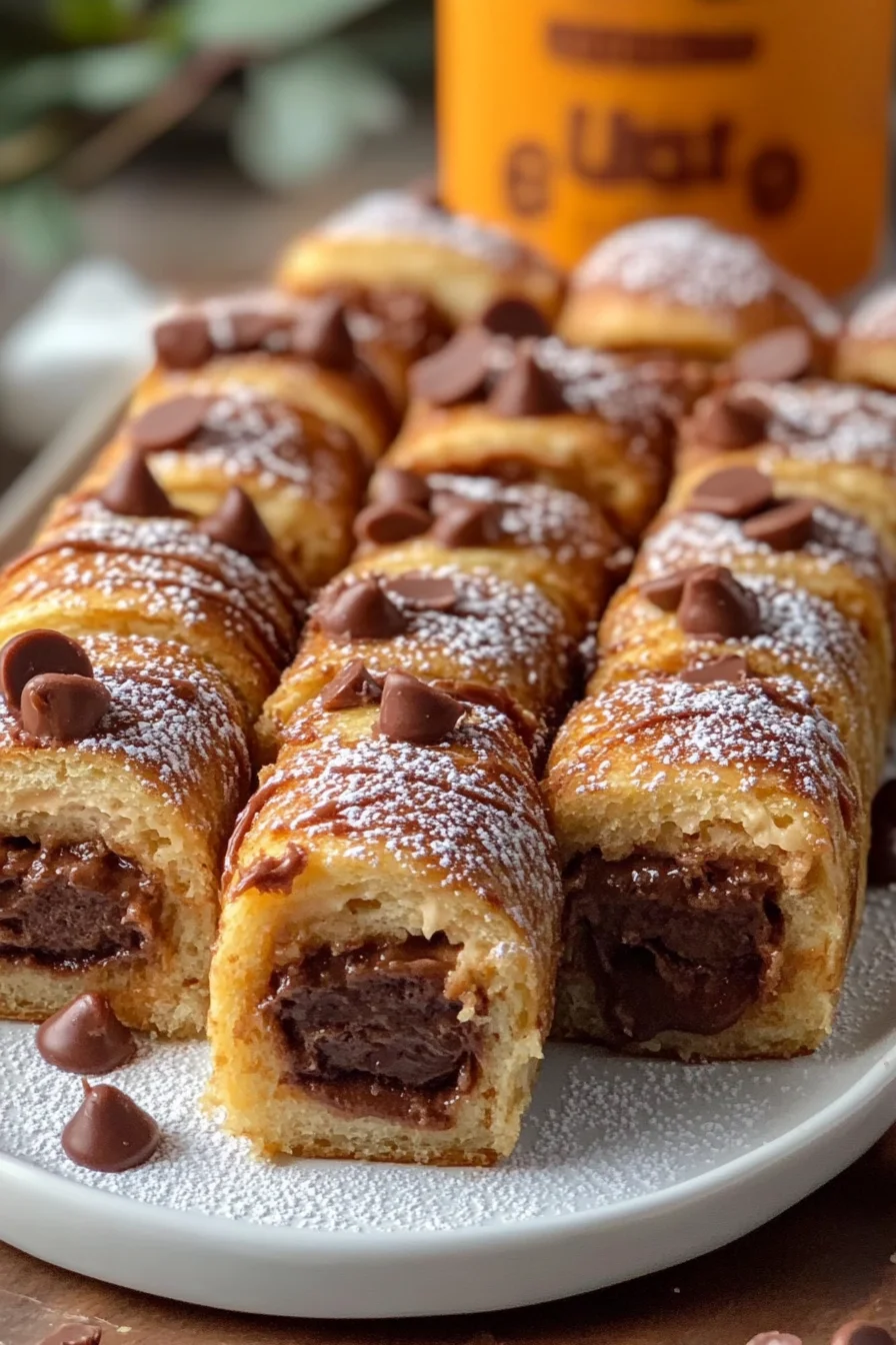 Peanut Butter Cup French Toast Rolls