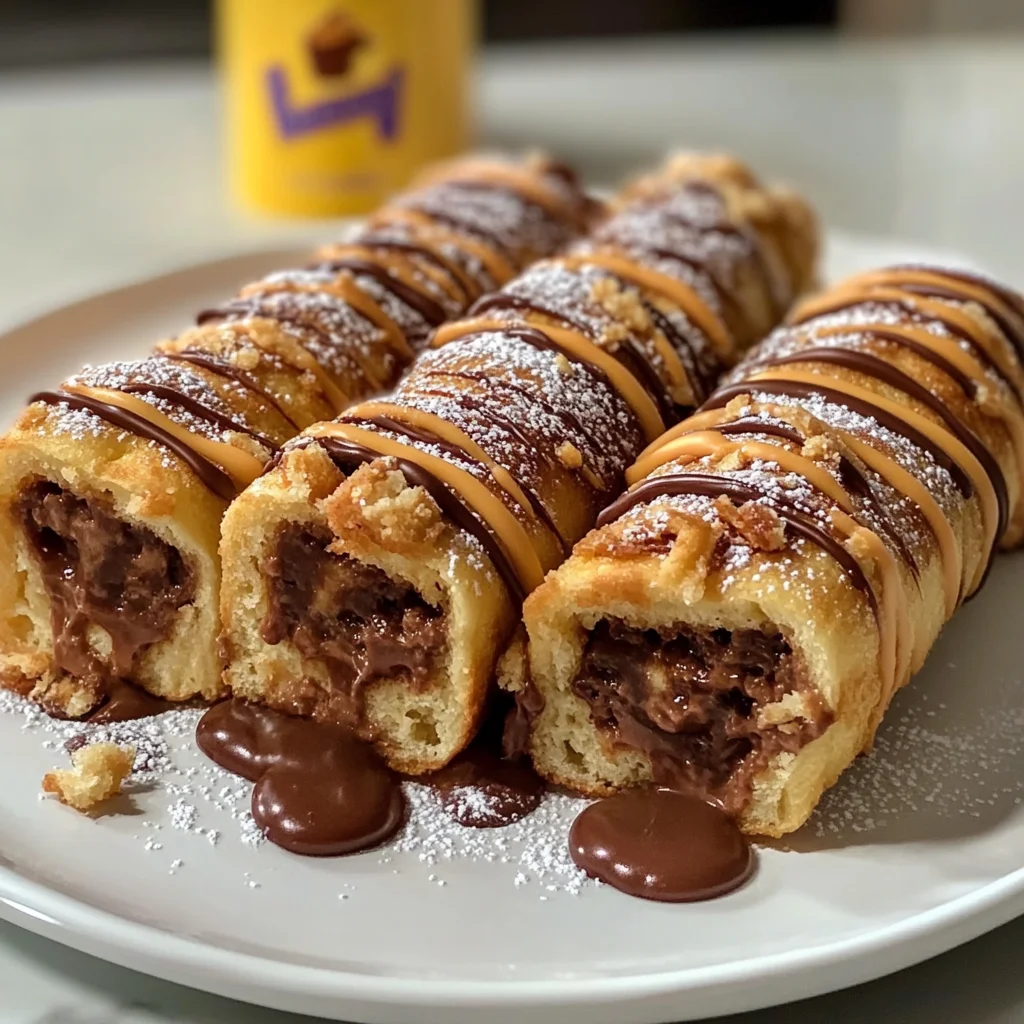 Peanut Butter Cup French Toast Rolls
