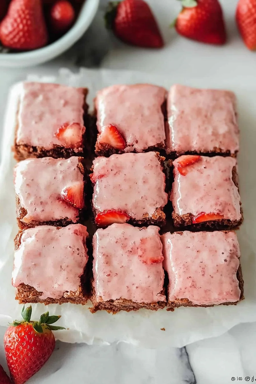 Strawberry Brownies