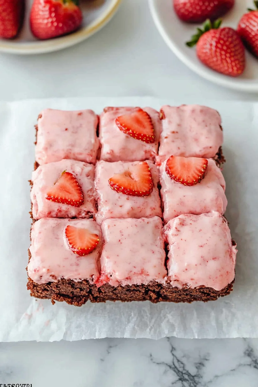 Strawberry Brownies