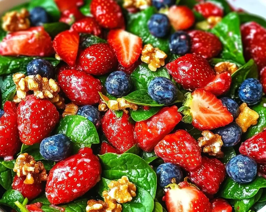 Strawberry Spinach Salad