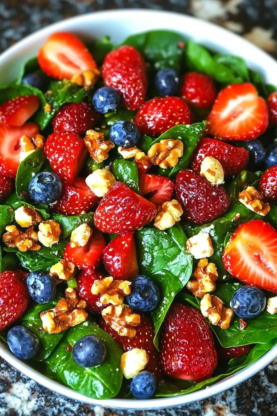 Strawberry Spinach Salad