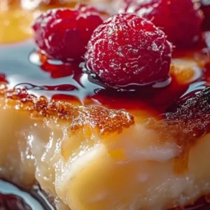 Delicious Crème Brûlée French Toast Casserole topped with caramelized sugar