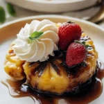 Delicious grilled pineapple slices caramelized on the grill