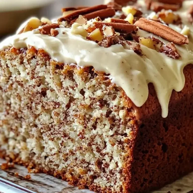 Hummingbird Bread with Cinnamon Cream Cheese Frosting
