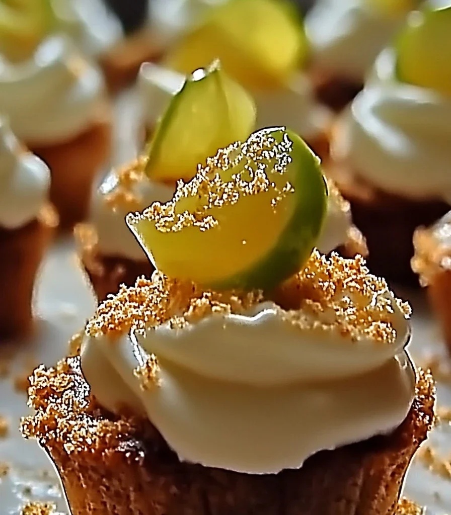 Delicious No-Bake Mini Key Lime Pies with a zesty lime filling