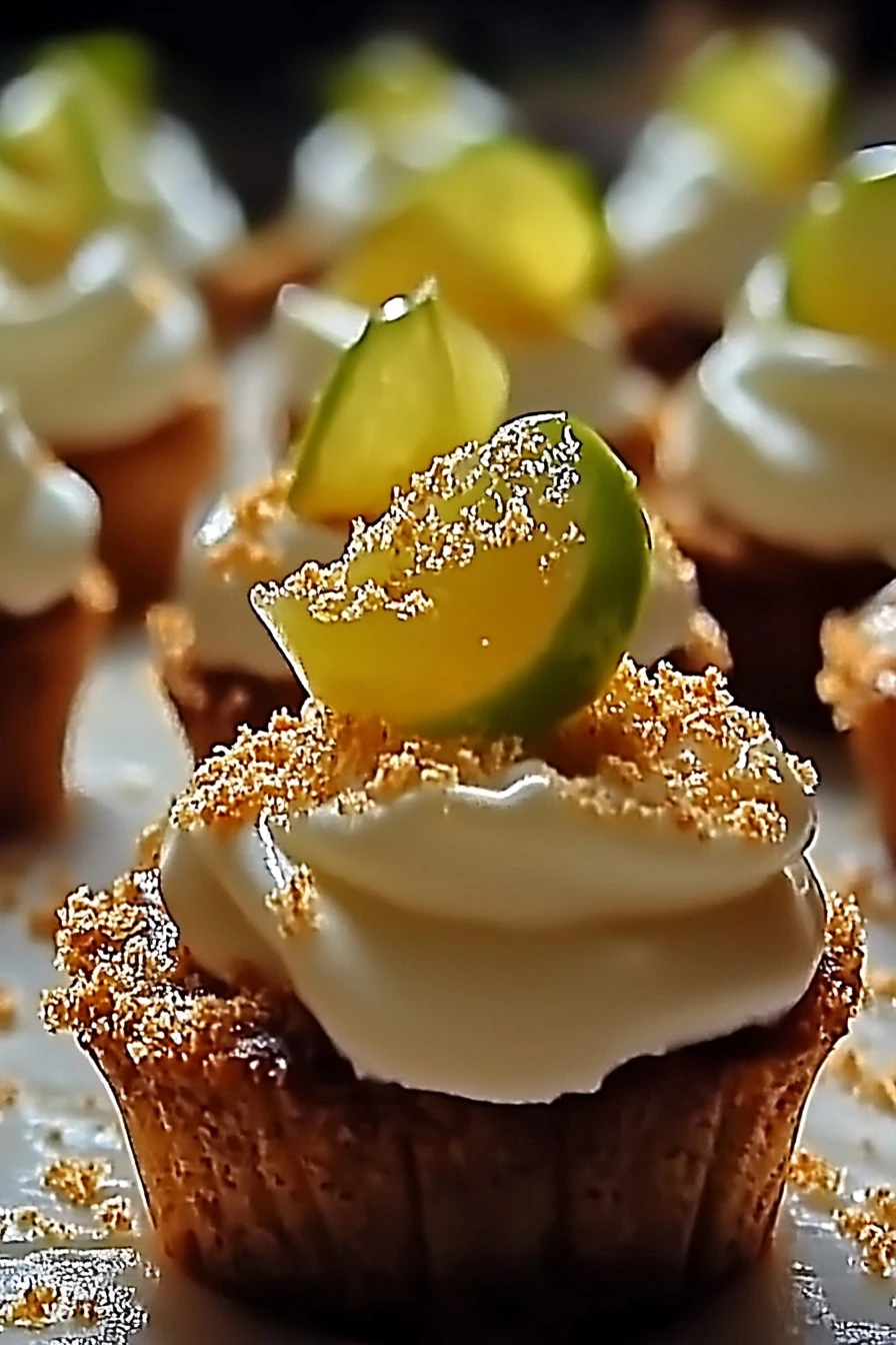Delicious No-Bake Mini Key Lime Pies with a zesty lime filling