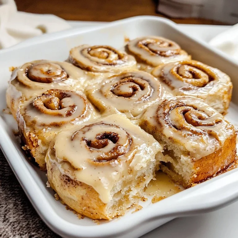 Vegan banana bread cinnamon rolls drizzled with icing on a wooden table