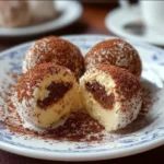 Delicious 10-minute tiramisu balls served on a plate