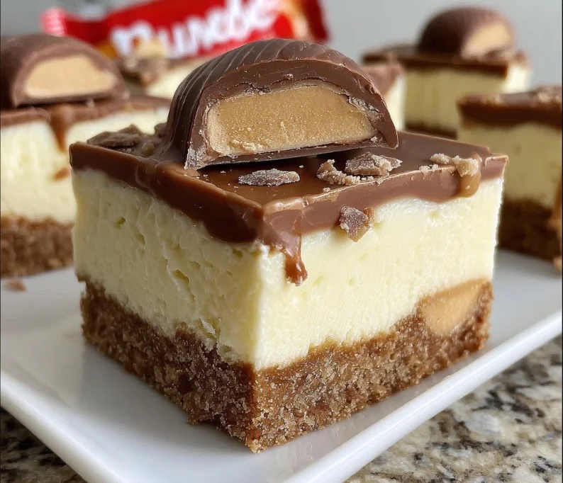 Delicious no-bake Kinder Bueno slice made with 5 simple ingredients