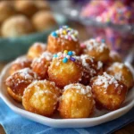 Homemade carnival treat recipe with colorful toppings and festive presentation.