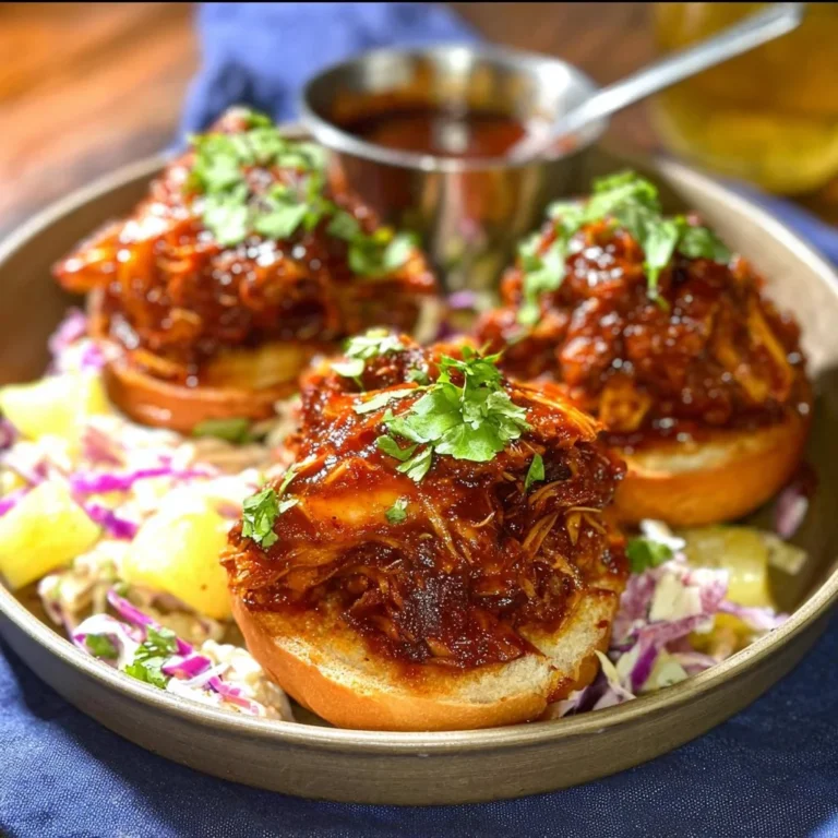 Delicious Slow Cooker Hawaiian Chicken served with rice and pineapple garnish