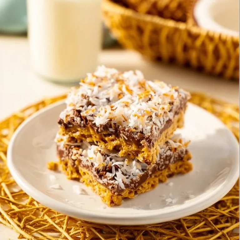 Delicious 7 Layer Reese's Bars with chocolate and peanut butter layers