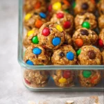 Delicious Monster Cookie Energy Bites packed with nutrients and flavor