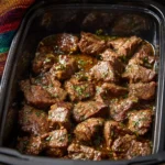 Plate of air fryer steak bites cooked to perfection, ready to serve.
