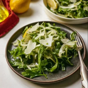 Delicious Arugula Fennel Salad with fresh ingredients and vibrant colors