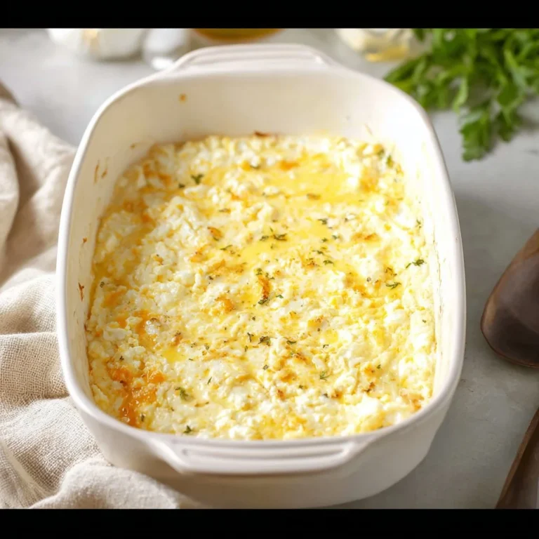 Delicious baked feta eggs served with herbs and spices