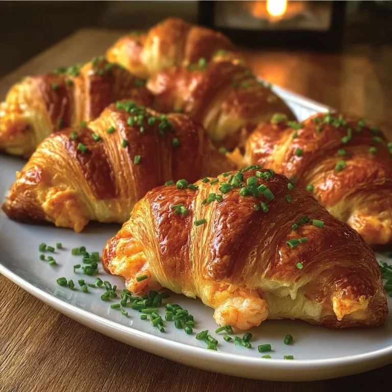 Buttery shrimp-stuffed croissants fresh out of the oven