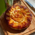 Cheese Stuffed Potato Galette with layers of melted cheese and crispy potatoes