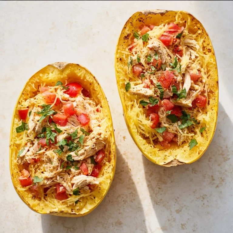 A delicious plate of feta spaghetti squash garnished with herbs.
