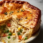 Golden Chicken Pot Pie with Buttery Crust, perfect comfort food