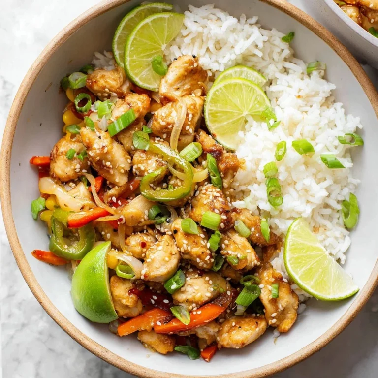 Honey Sesame Chicken Meal Prep Bowl with rice and vegetables