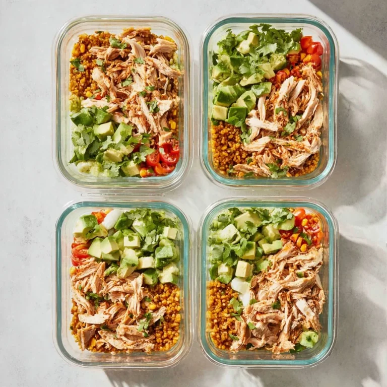 Low-carb Mexican meal prep bowls with fresh ingredients and vibrant colors