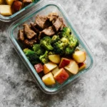 Delicious steak and potatoes meal prep bowls ready for serving