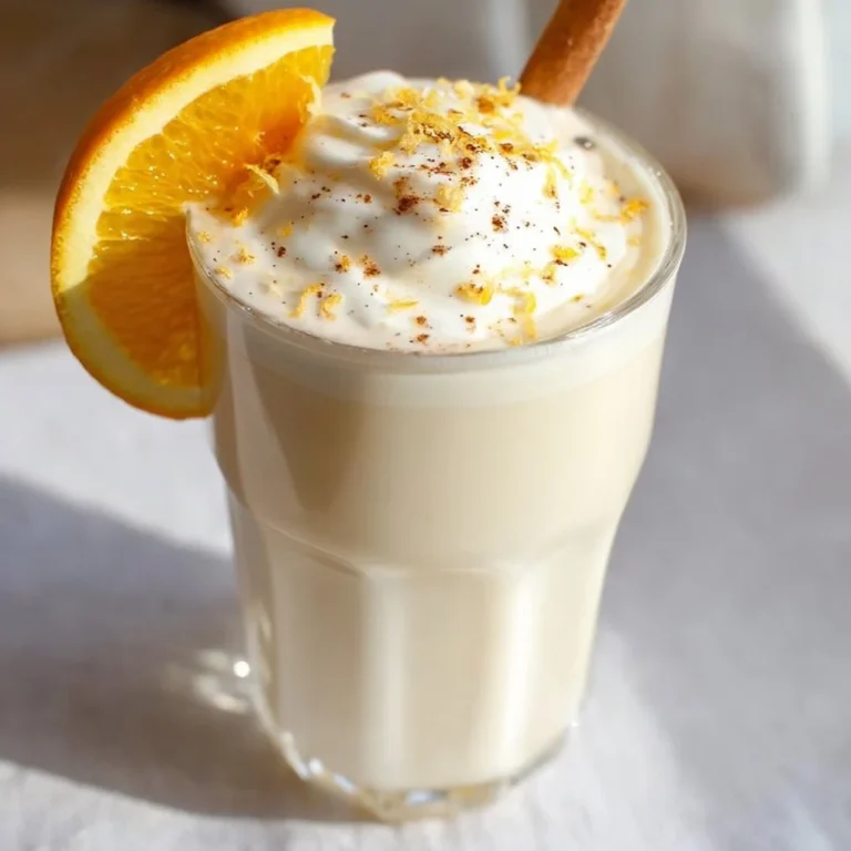 A cup of White Chocolate Orange Hot Cocoa topped with whipped cream and orange zest.